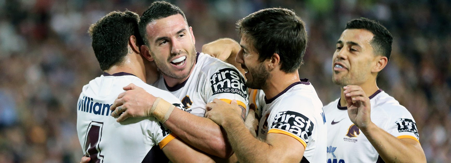 Darius Boyd scored the Broncos' opening try against Manly.