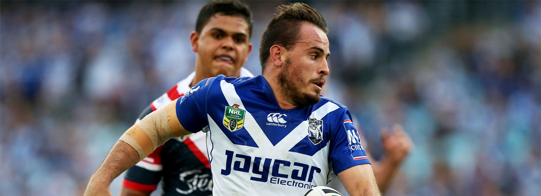 Josh Reynolds scored a sensational solo try against the Roosters on Sunday.