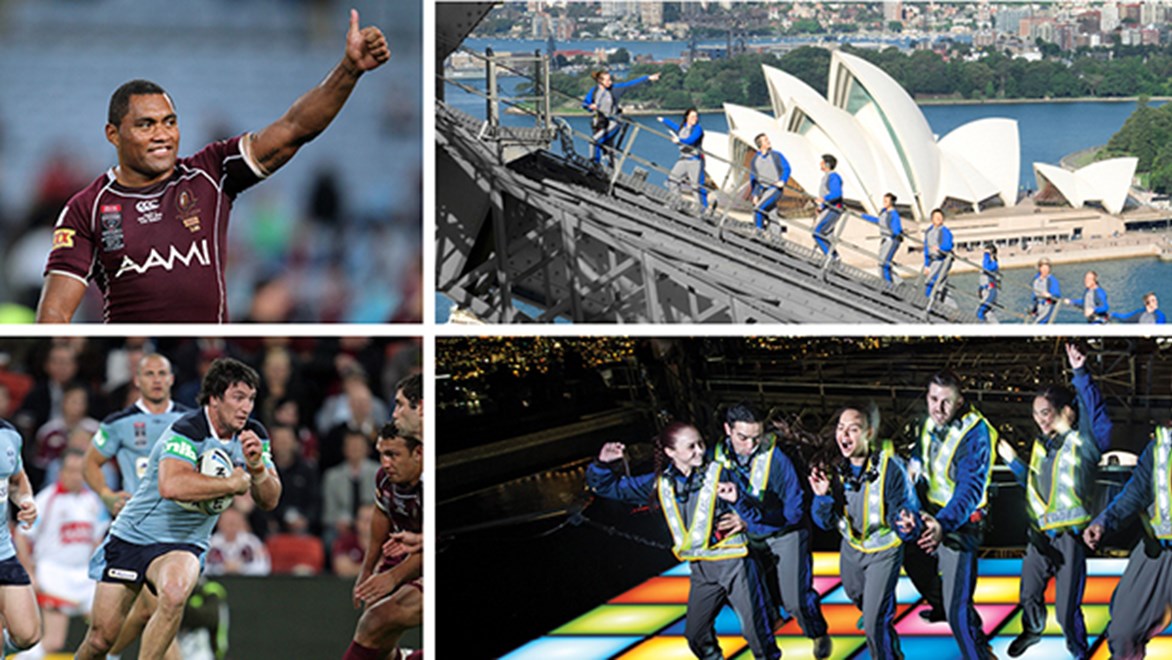 Join the State of Origin Legends Bridge Climb with Petero Civoniceva and Nathan Hindmarsh on Tuesday, May 31.