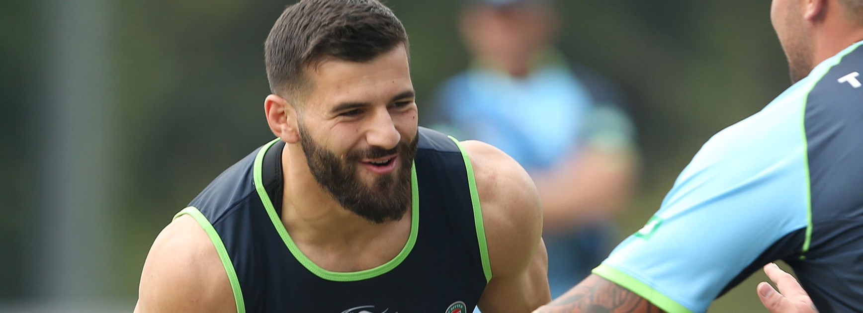 NSW winger Josh Mansour in training ahead of Game One of the 2016 series.