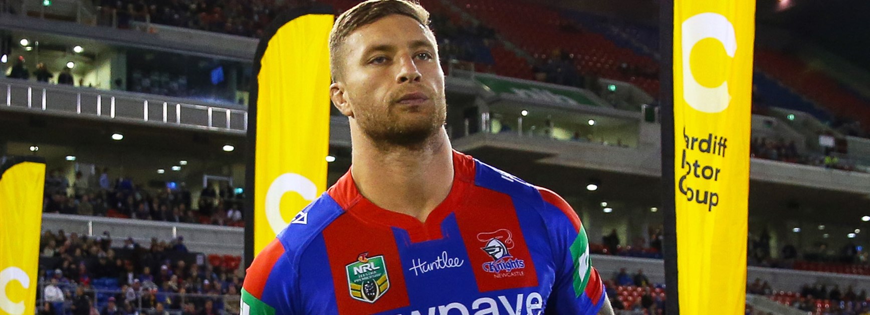 Knights back-rower Tariq Sims in Round 12.