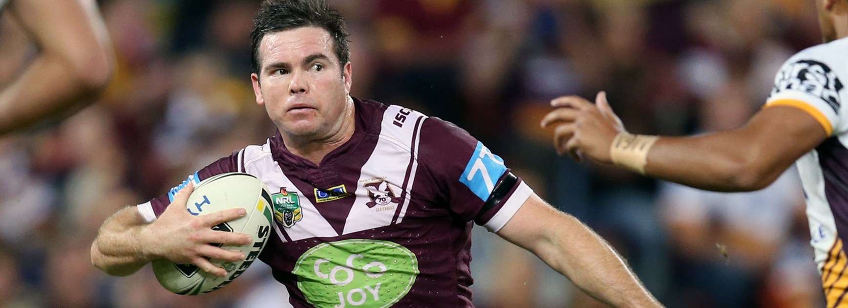 Manly captain Jamie Lyon against the Broncos in Round 10.