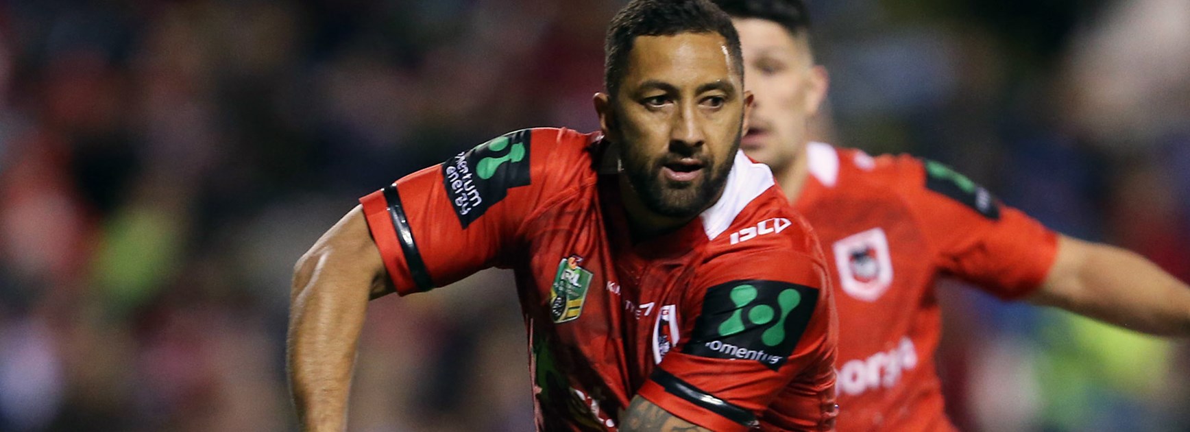 Dragons halfback Benji Marshall against the Cowboys in Round 12.