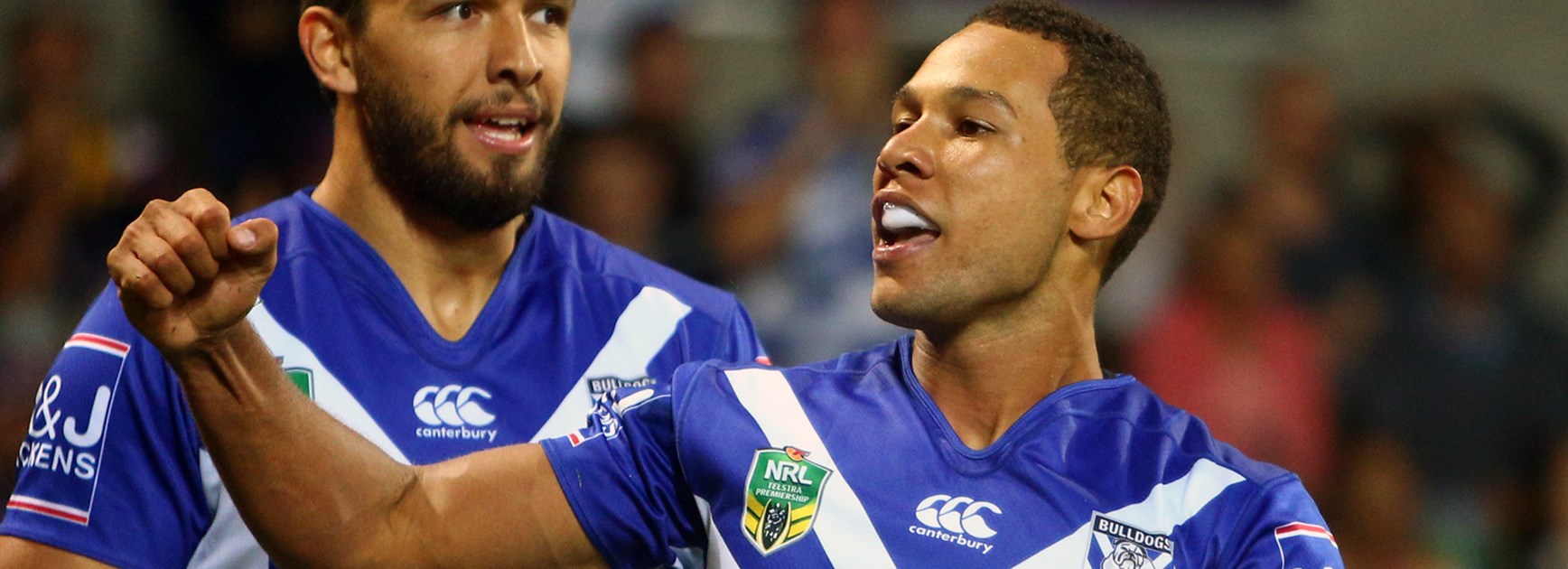 Moses Mbye believes the Bulldogs' clash with the Sharks will be their biggest challenge of the season.