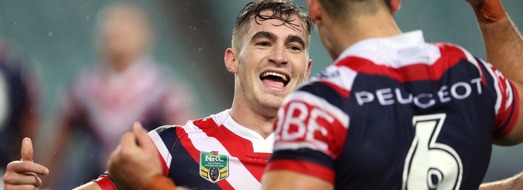 Roosters utility Connor Watson scored his first NRL try against Wests Tigers in Round 13.