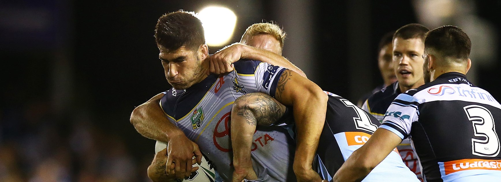 James Tamou is hopeful he will not be cited for a shoulder charge.