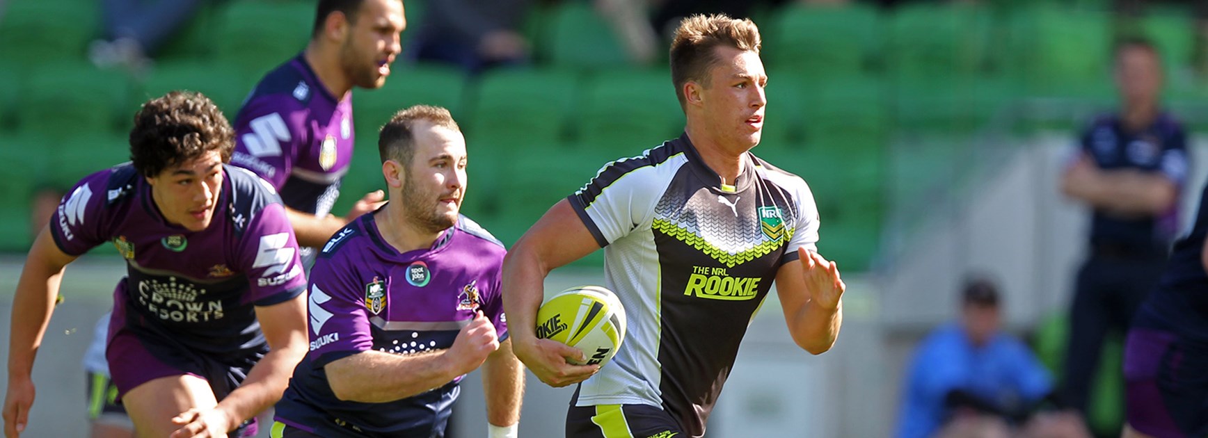 The NRL Rookies in action against Melbourne Storm's Holden Cup team.