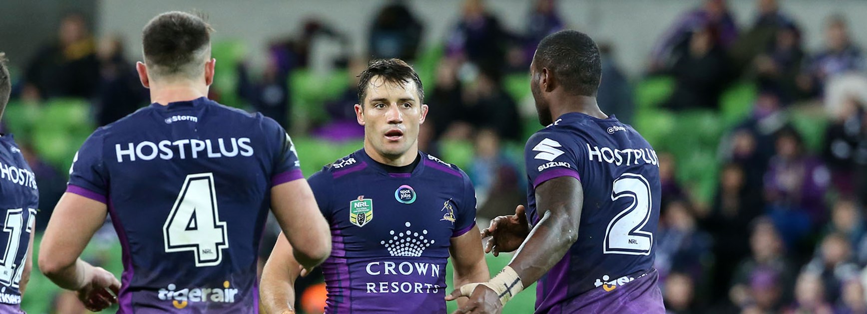 A Cooper Cronk field goal has ended Wests Tigers hopes of beating the Storm twice this season.
