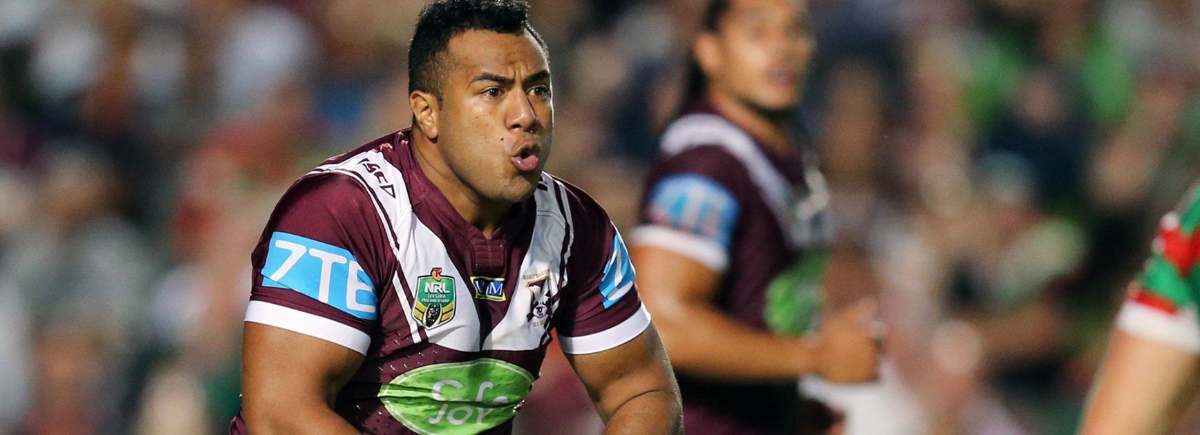 Manly prop Siosaia Vave made some damaging runs against Souths in Round 5.