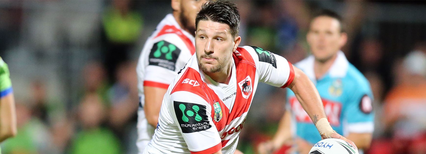 Gareth Widdop during the Dragons' Round 10 clash with Canberra.