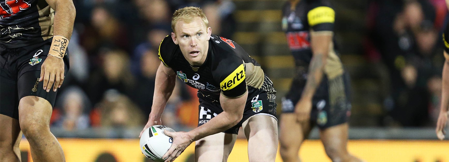Panthers hooker Peter Wallace enjoyed a win in his 200th NRL game.
