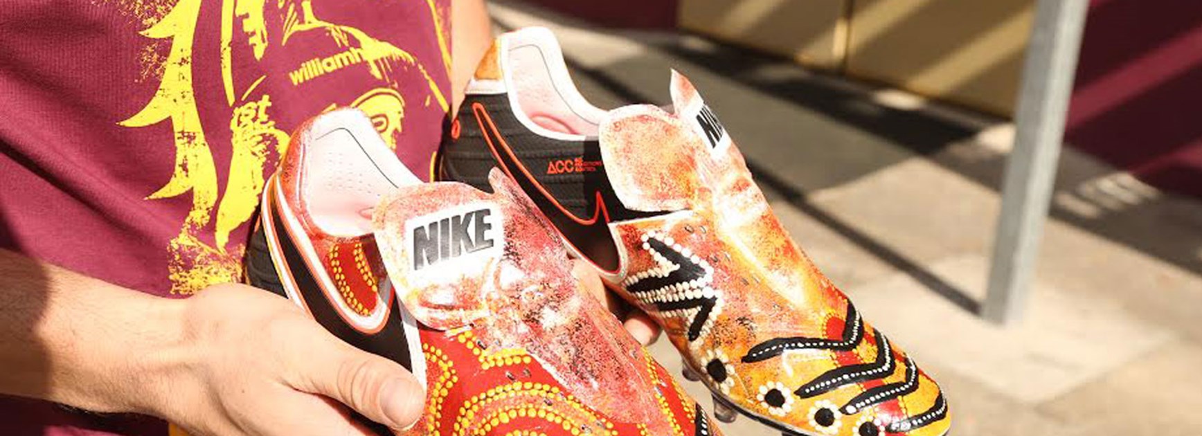 James Roberts will wear a special pair of boots to coincide with NAIDOC Week.