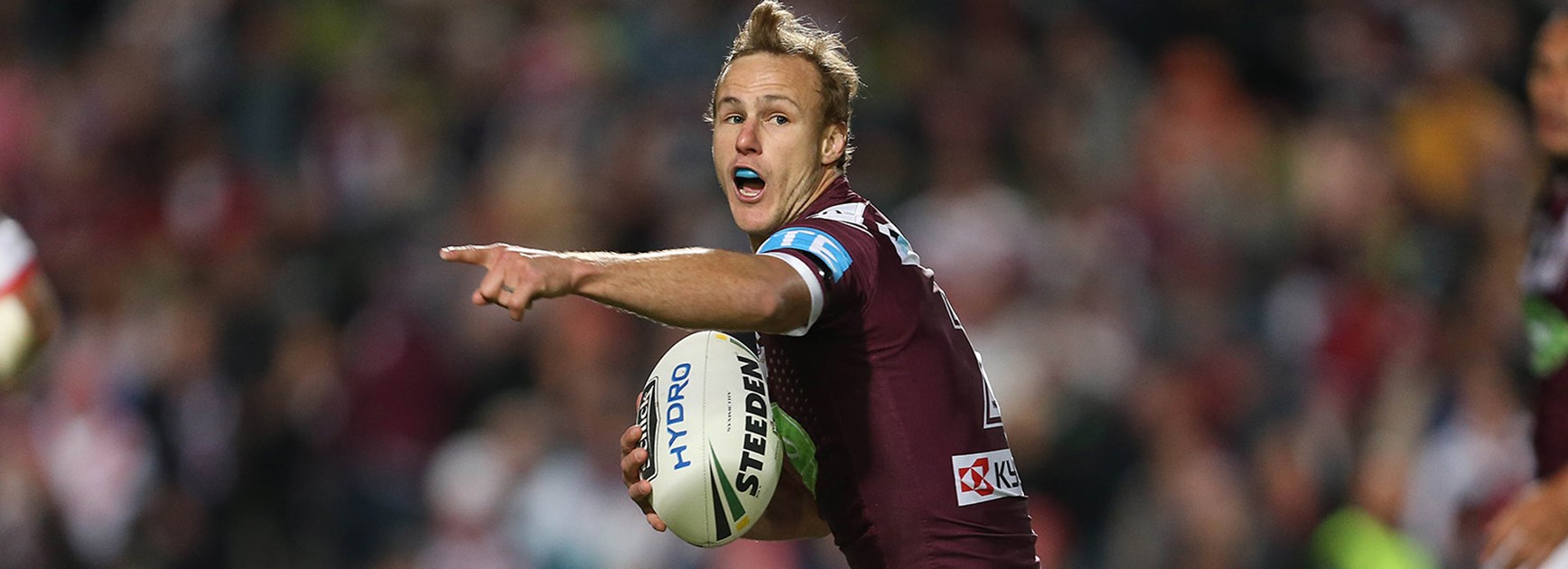 Daly Cherry-Evans controls the tempo against the Dragons at Brookvale Oval.