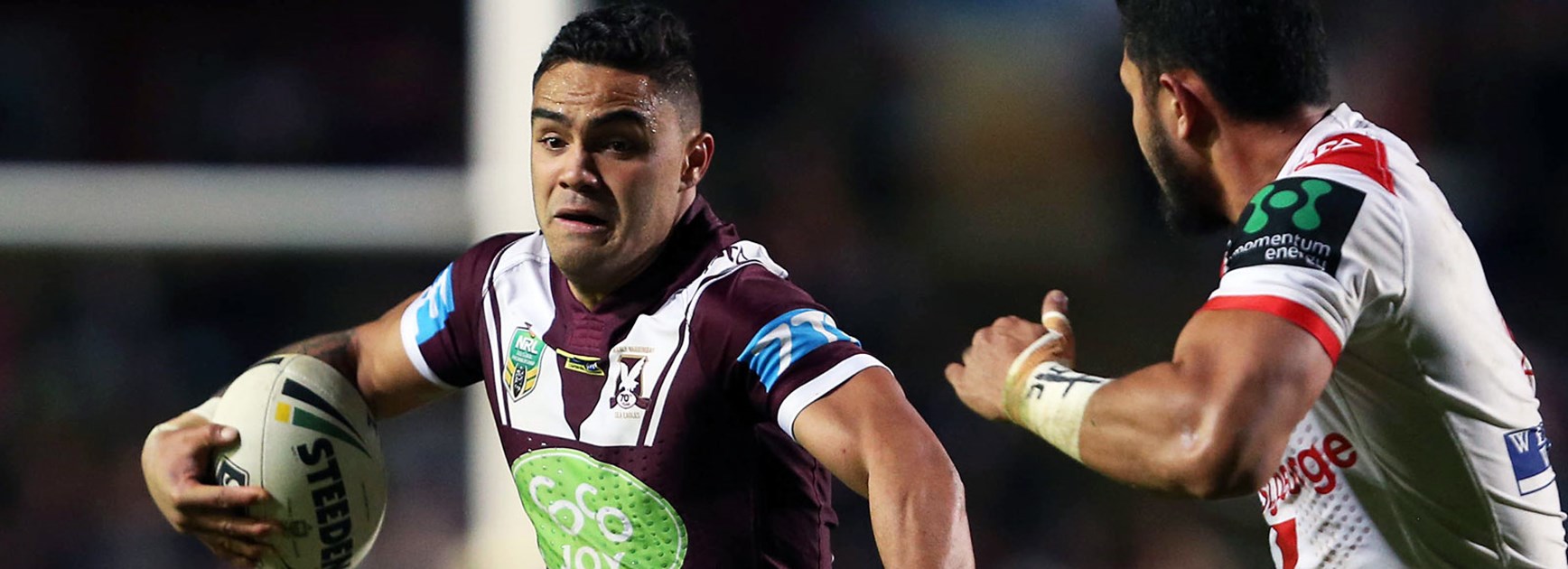Manly centre Dylan Walker was a strong performer against the Dragons in Round 17.