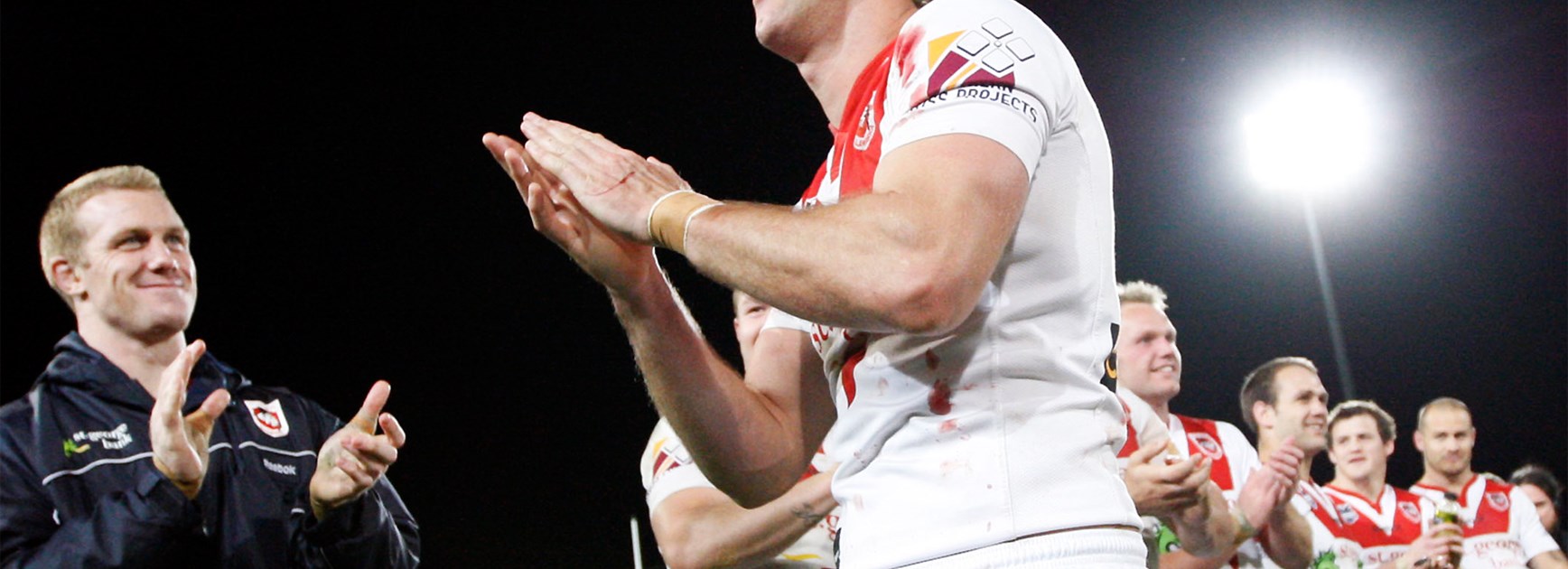 Mark Gasnier in his farewell game in 2011.