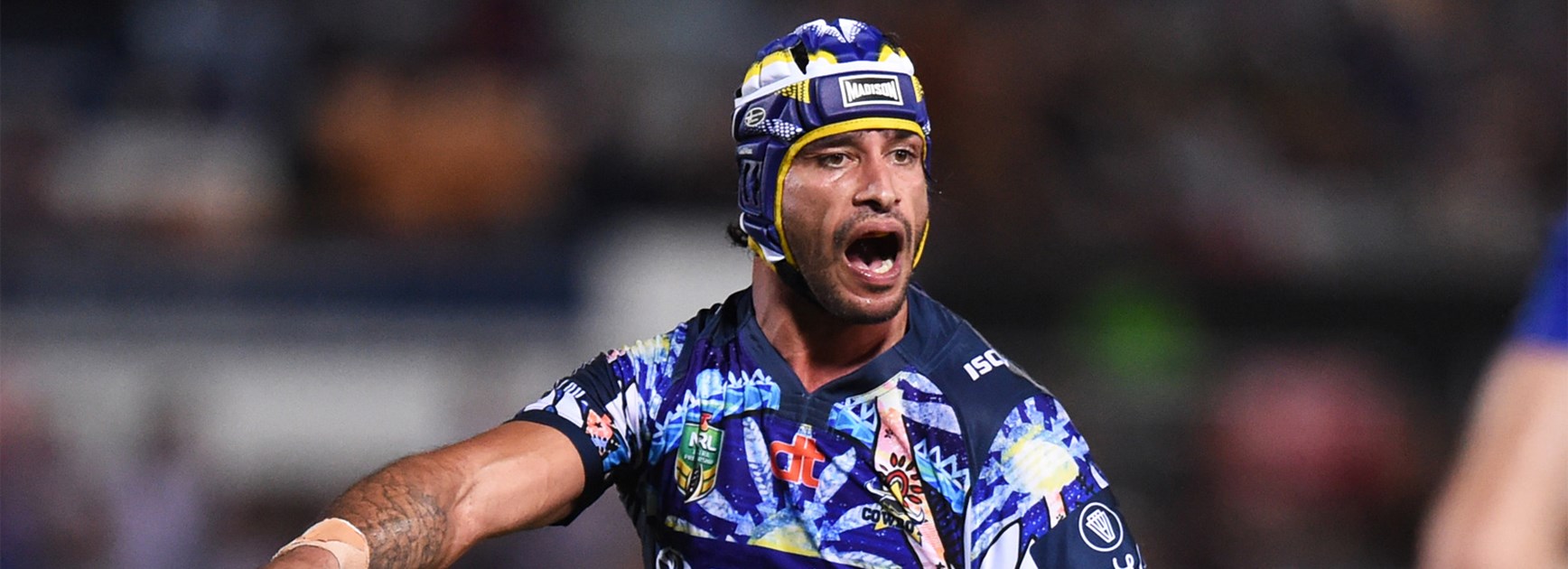 Johnathan Thurston was at his brilliant best before leaving the field in the second half against the Bulldogs.