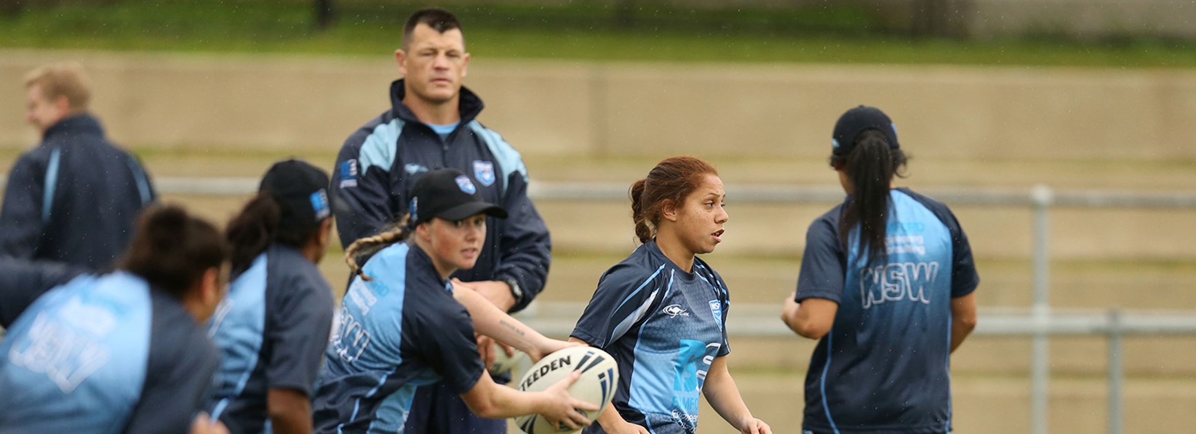 NSW coach Ben Cross watches on as the women's team prepares for Saturday's Interstate Challenge against Queensland.