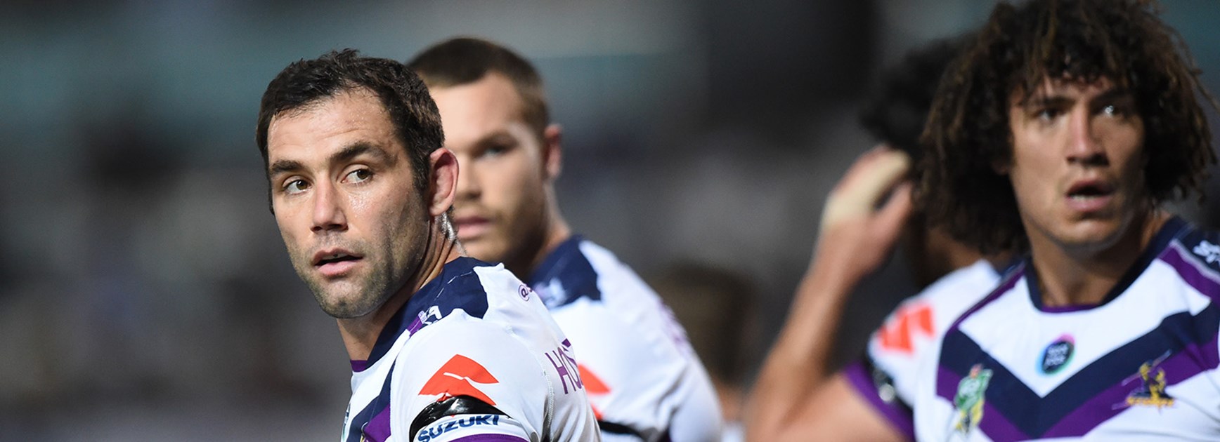 Cameron Smith during the Storm's clash with the Cowboys in Round 21.