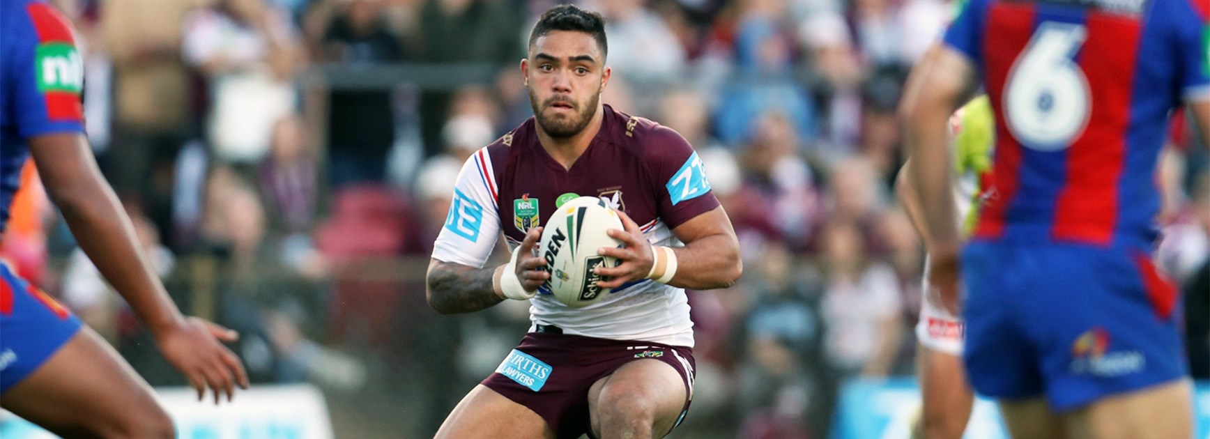 Dylan Walker returned from injury to help Manly to a big win over the Knights.