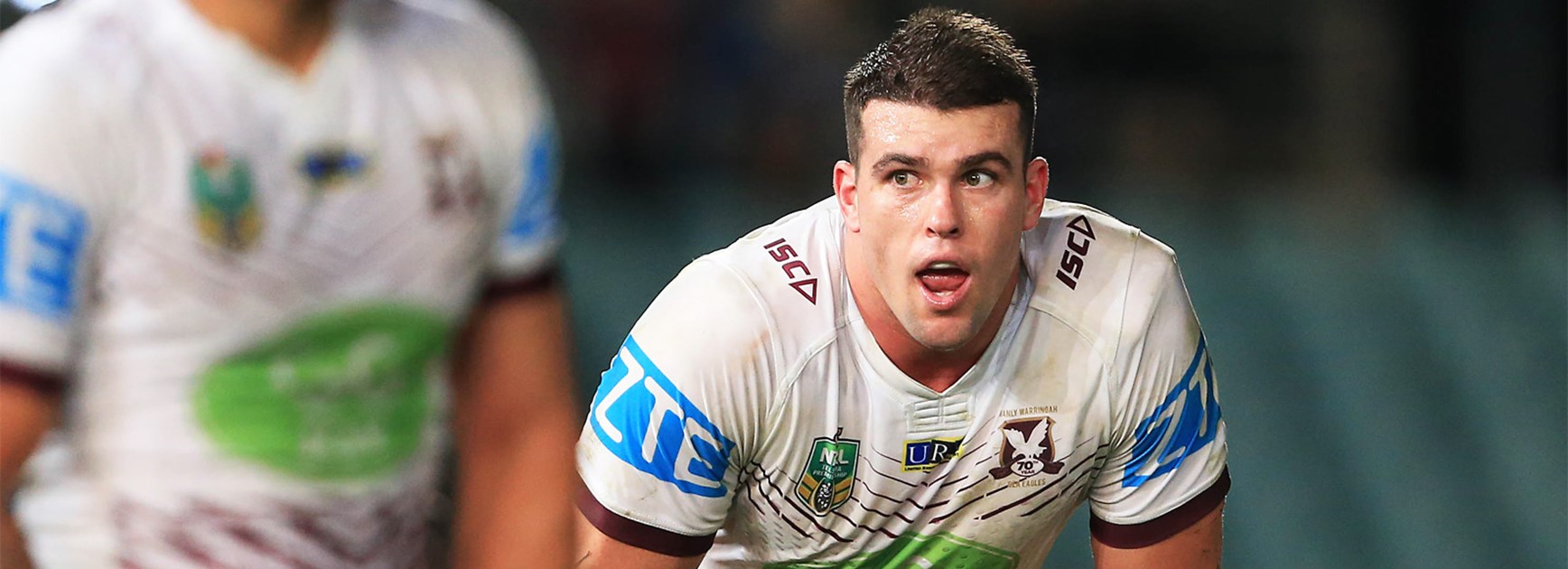 Manly forward Darcy Lussick.