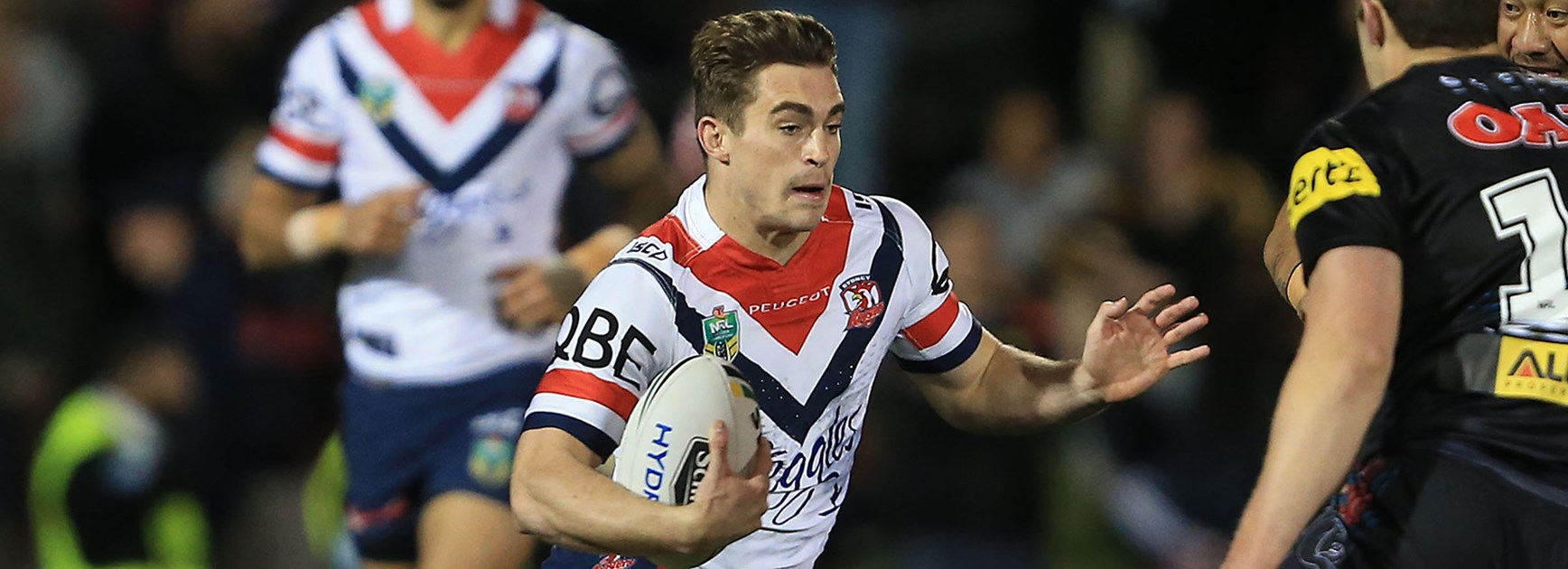 Connor Watson in action against the Panthers in Round 22.