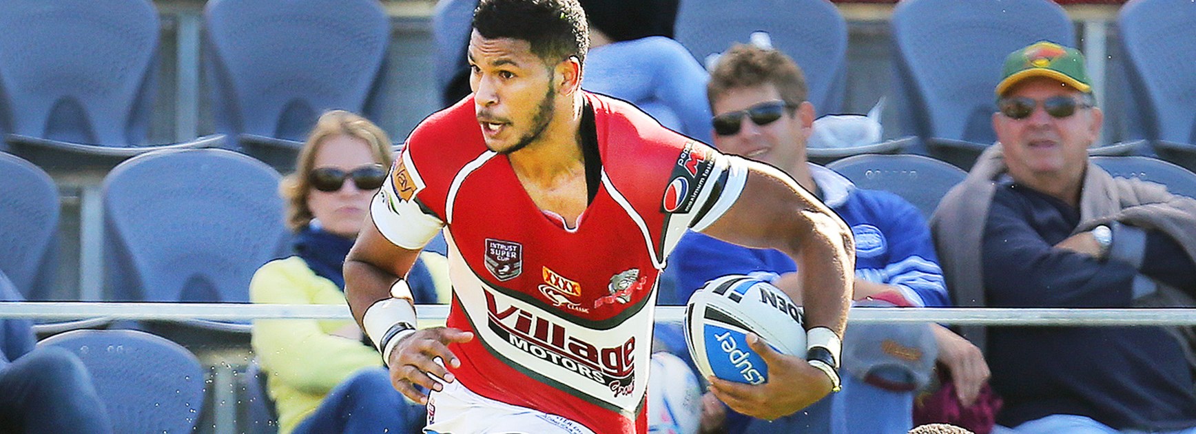 Jonus Pearson in action for the Redcliffe Dolphins.