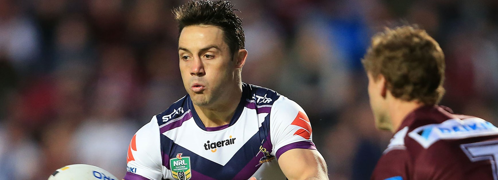 Storm halfback Cooper Cronk against the Sea Eagles in Round 24.