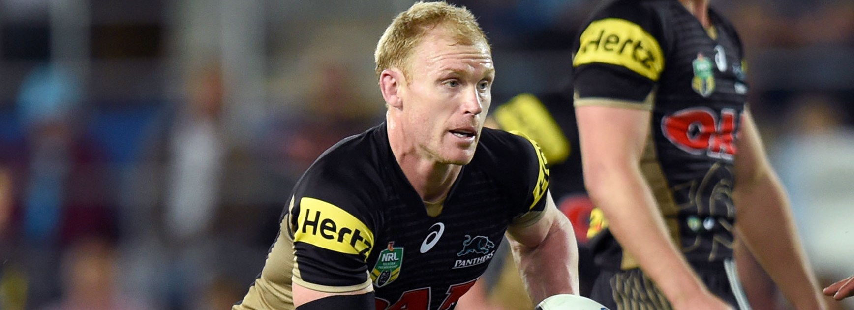 Panthers hooker Peter Wallace against the Titans in Round 25.