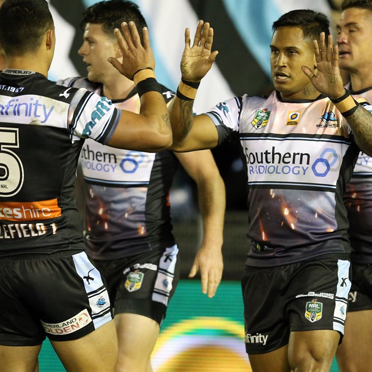 Sharks storm home to topple Roosters