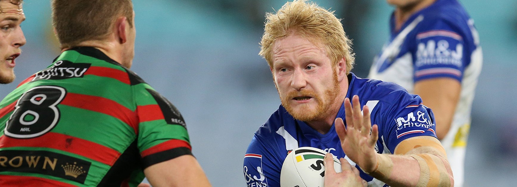 James Graham in action against the Rabbitohs.