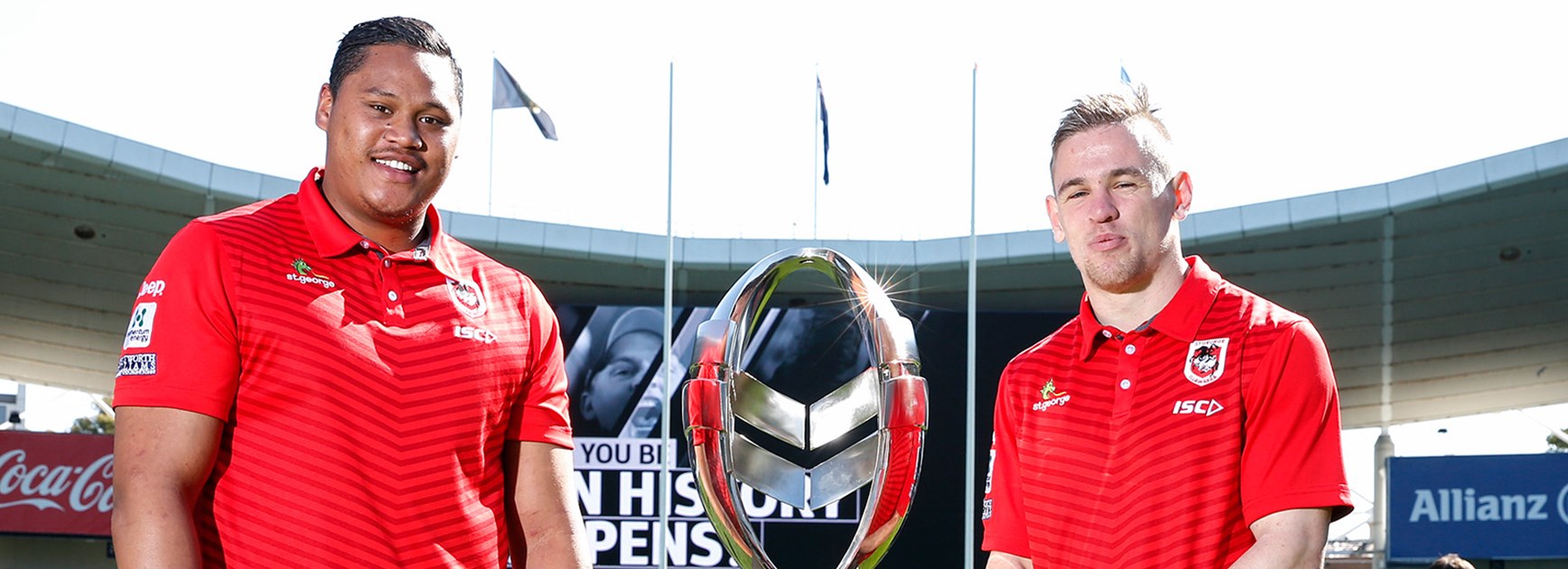 Luciano Leilua and Matt Dufty will be hoping to lift the trophy in October.
