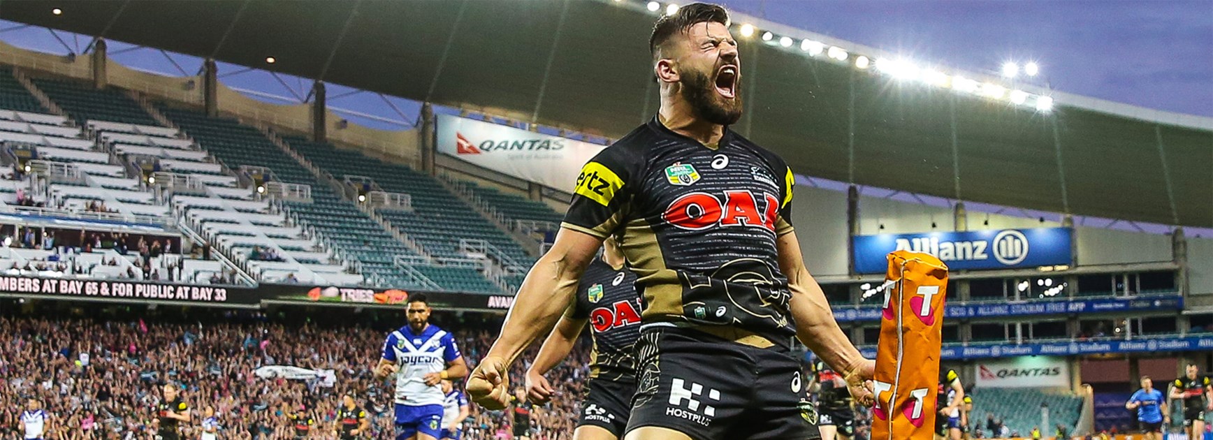 Josh Mansour was brilliant for the Panthers against the Bulldogs on Sunday.