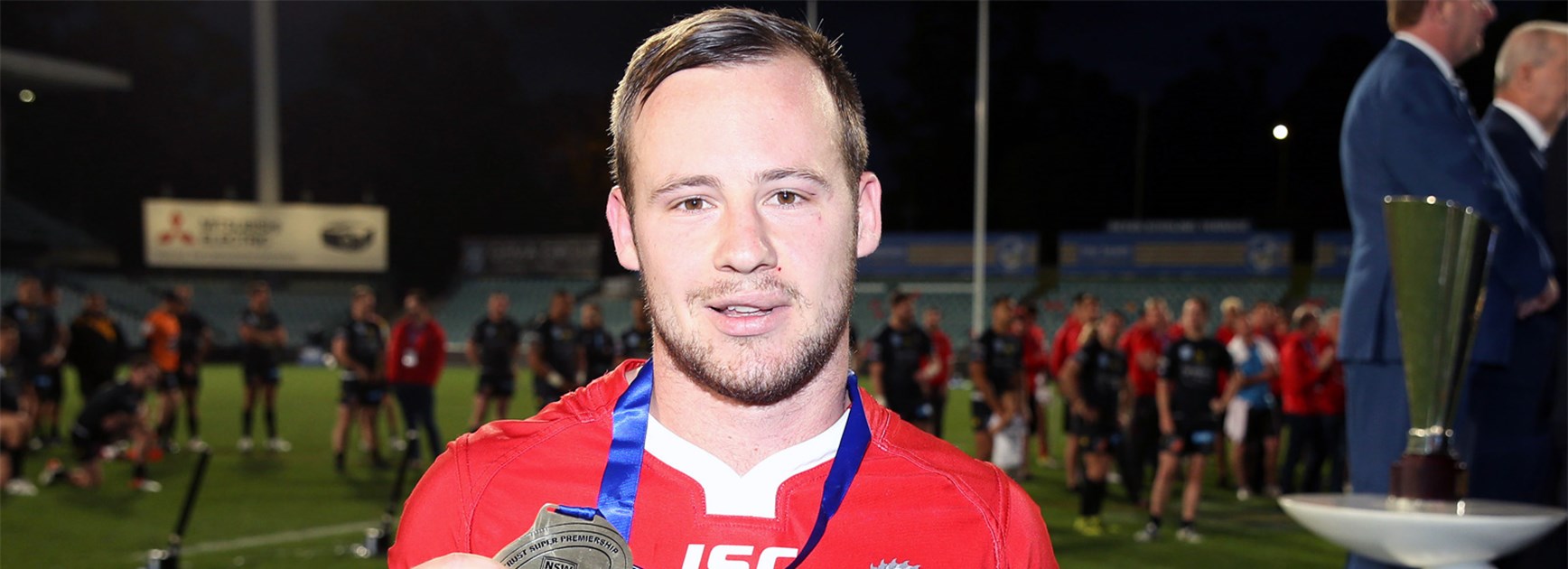 Adam Quinlan was the man of the match in the Intrust Super Premiership Grand Final.