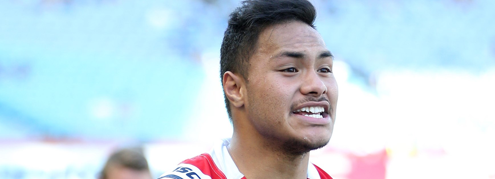 Johnny Tuivasa-Sheck watches on as the Roosters win the Holden Cup.
