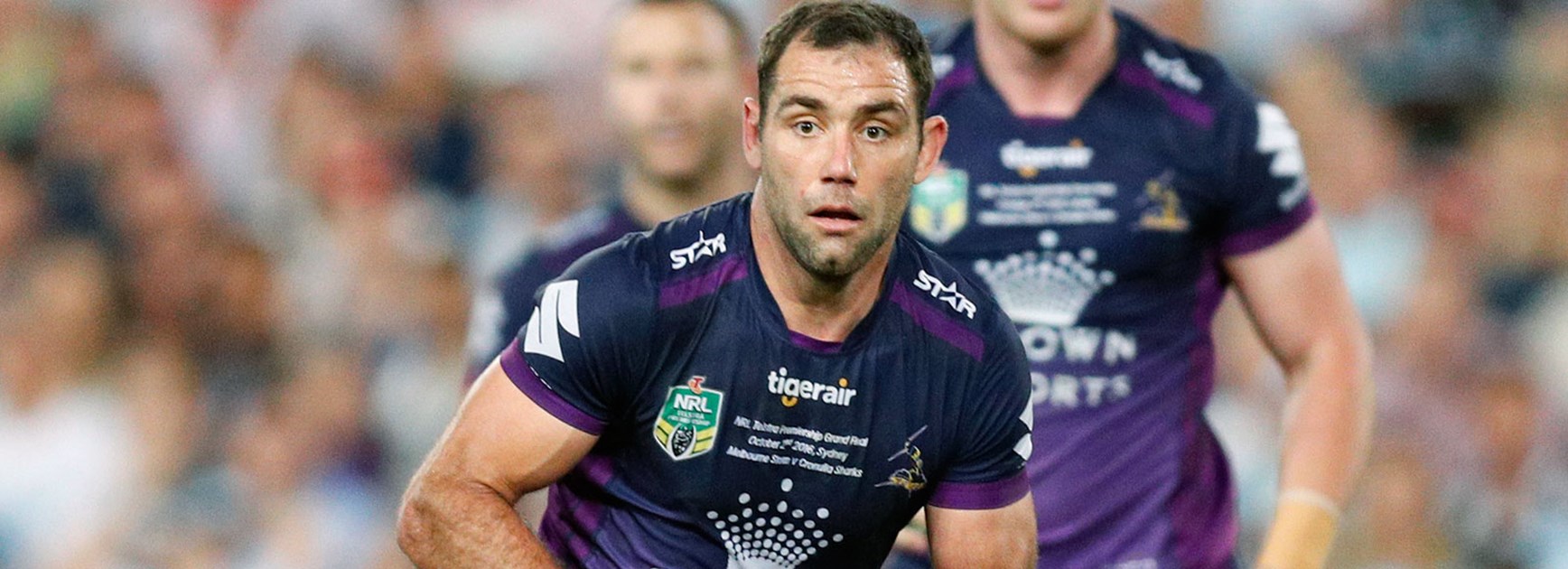 Storm captain Cameron Smith in the 2016 NRL grand final.