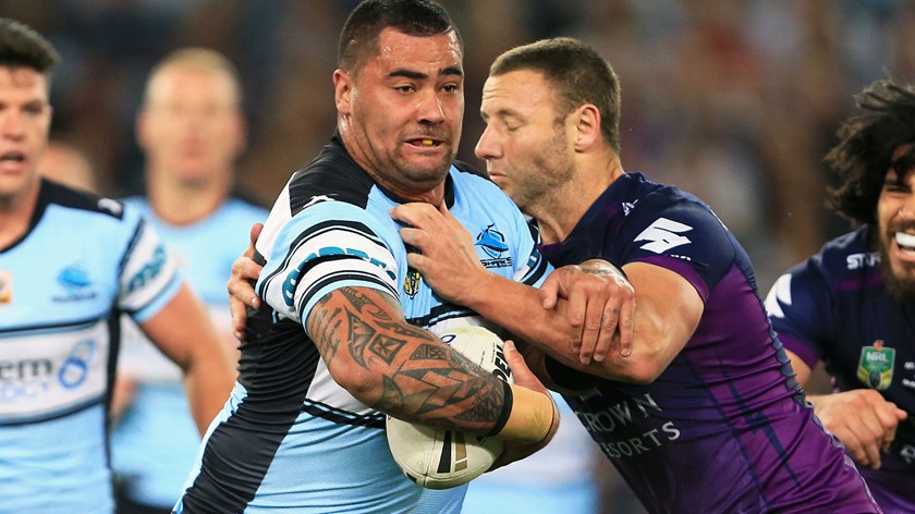 Sharks prop Andrew Fifita during the 2016 grand final.