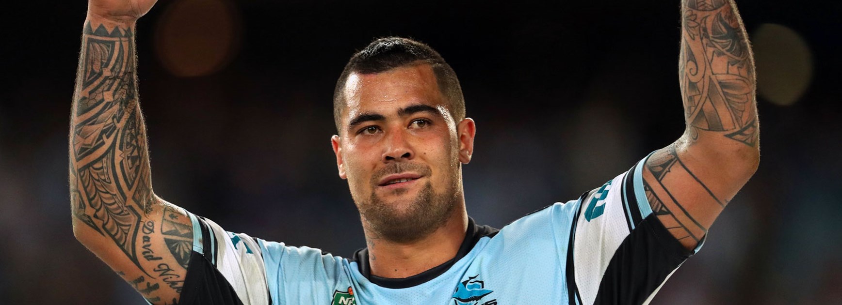 Sharks prop Andrew Fifita scored a memorable grand final try.