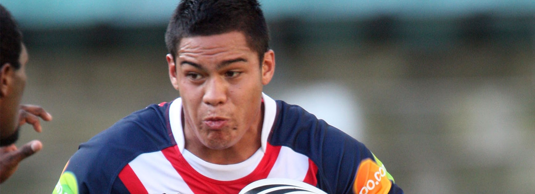 Anthony Cherrington playing for the Roosters in 2008.