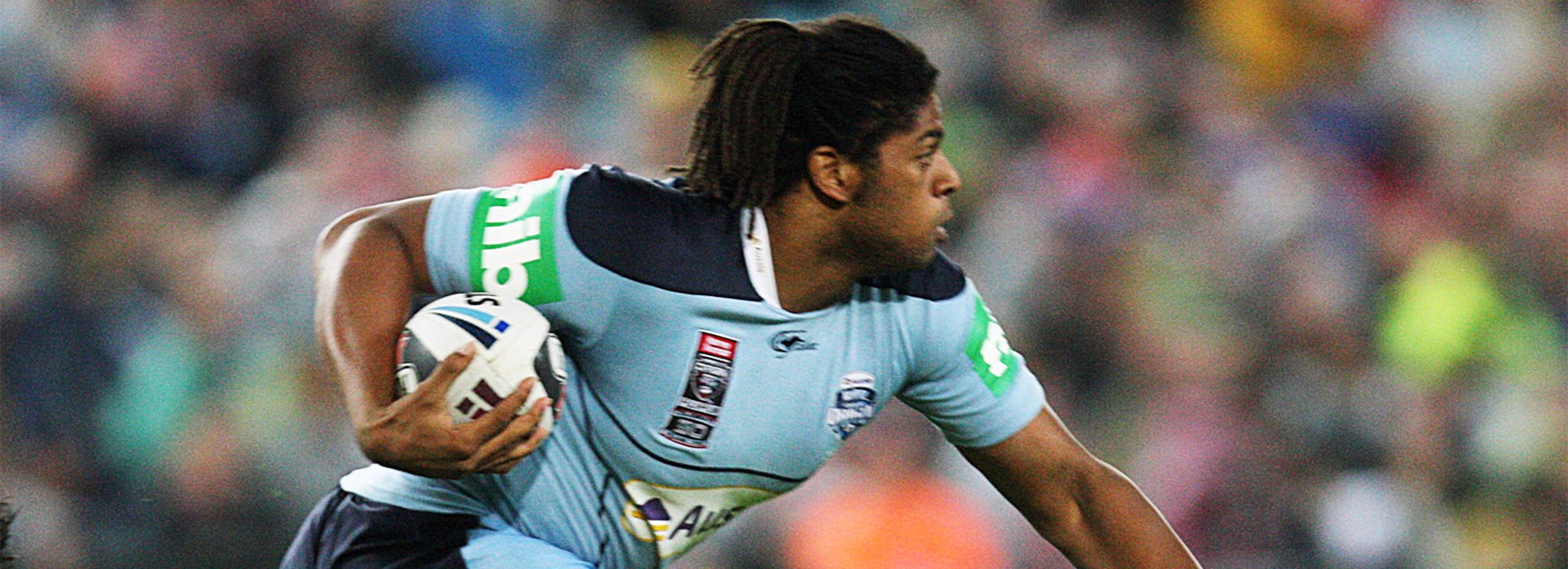 Jamal Idris in action for NSW Origin in 2010.