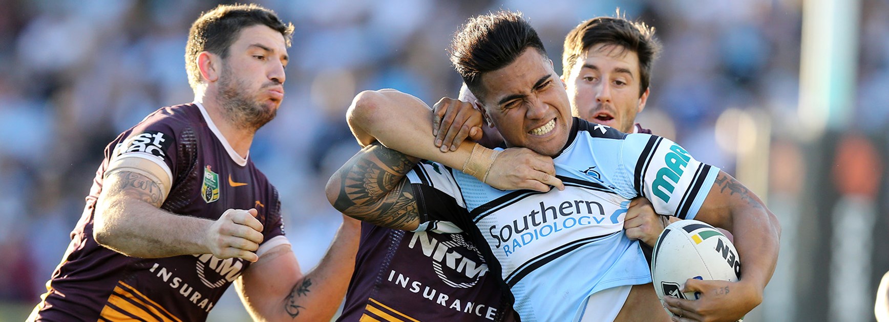 The Sharks will start their Premiership defence with a trial against the Broncos.