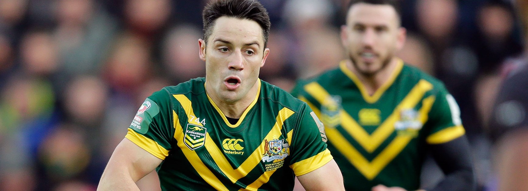 Kangaroos halfback Cooper Cronk during the Four Nations final.