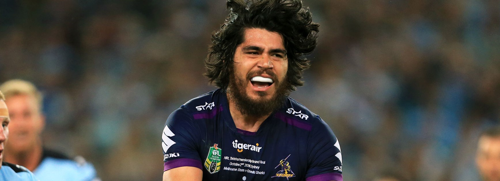 Storm back-rower Tohu Harris in the 2016 grand final.