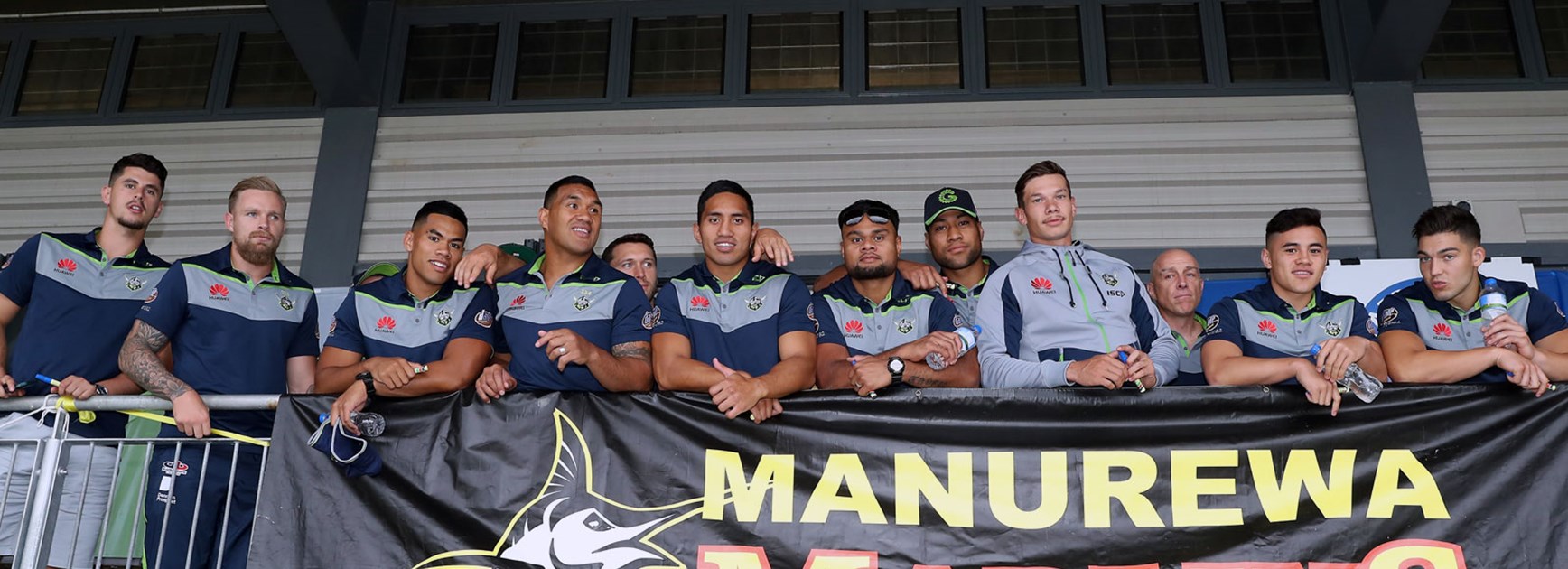 The Raiders were just one of a number of sides to visit the Manurewa Marlins in the lead up to the Auckland Nines.