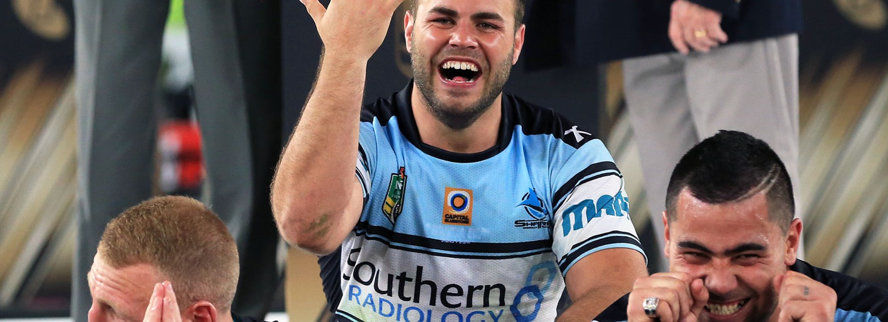 Sharks back-rower Wade Graham following his side's premiership win.