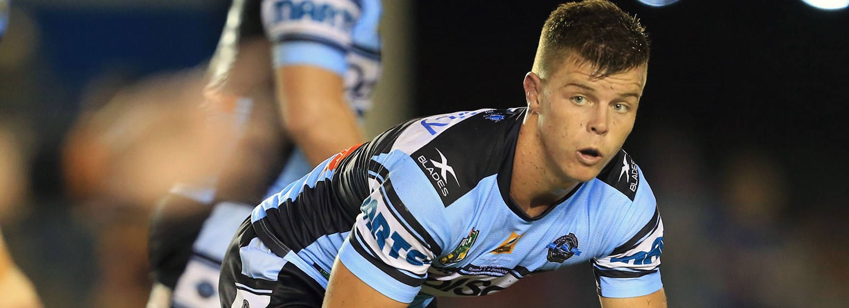 Sharks hooker Jayden Brailey during his NRL debut in Round 1.