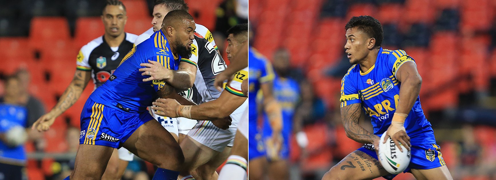 Brothers Frank and Kaysa Pritchard are ready to play NRL together for the first time at the Parramatta Eels.