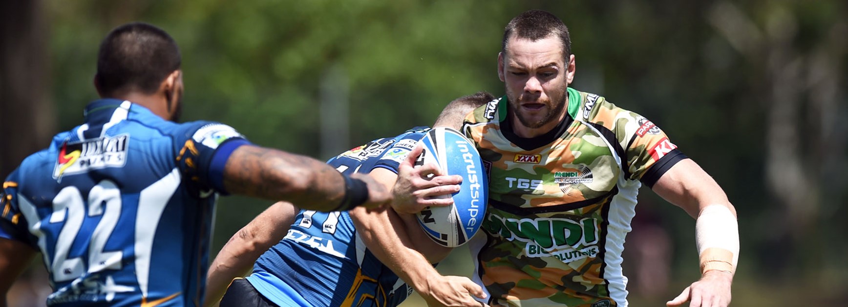 Cowboys recruit Shaun Fensom in action with the Townsville Blackhawks.
