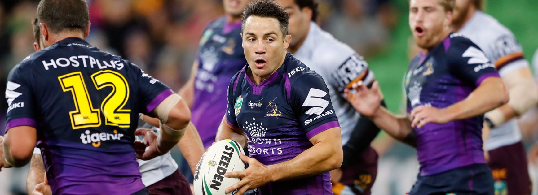 Cooper Cronk in action against the Broncos in Round 3.