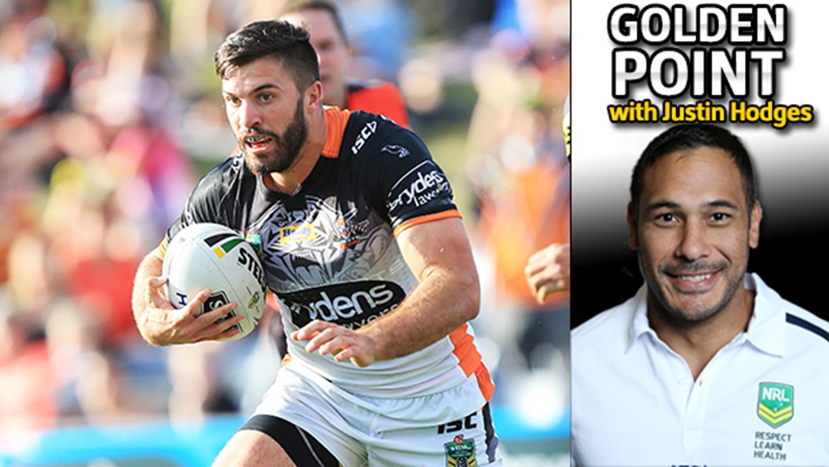 Justin Hodges would sign Wests Tigers star James Tedesco as fullback if he was building a new team.