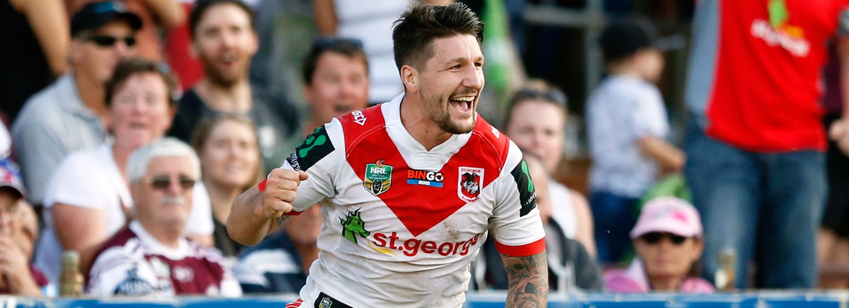 Gareth Widdop opened the scoring for the Dragons in Round 6.